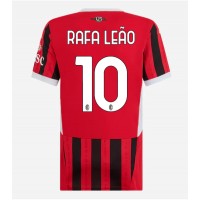 AC Milan Rafael Leao #10 Replica Home Shirt Ladies 2024-25 Short Sleeve